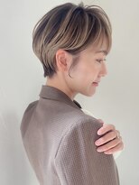 ロンドエニカ 大宮(Lond enika)&nbsp;前髪パーマアッシュカラーレイヤーロンググレーベージュ[大宮]