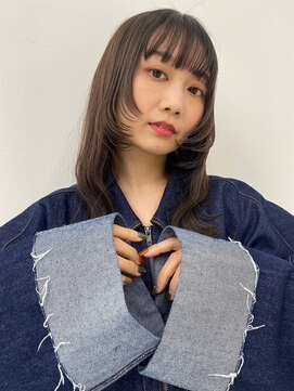 フラミューム 藤沢(flammeum) 顔周りレイヤースタイル