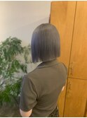 ◎パッツりボブ×ハイトーンシルバーカラー◎