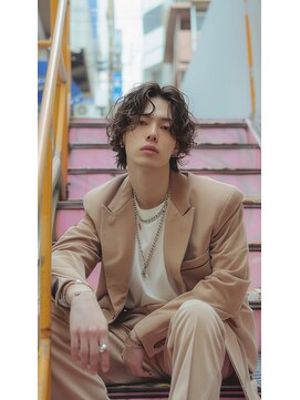 グラッジ 池袋(GLADGE) メンズパーマ、ブリーチカラー、ダブルカラー