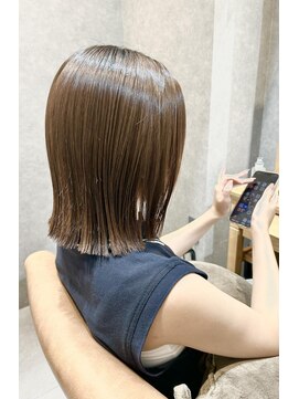 スーリール 西新店(Sourire) ストレート×切りっぱなしボブ☆