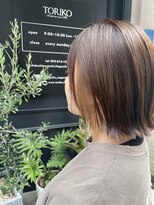 トリコ(TORIKO)&nbsp;切りっぱなしボブ×インナーカラー＊RIHO
