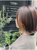 切りっぱなしボブ×インナーカラー*RIHO