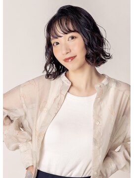 スノードロップ 荻窪(Snowdrop) 前髪/アンブレラカラー/こなれミディ/イメチェン/ウェーブパーマ