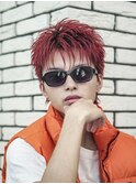 フェザースパイキー刈り上げダウンバング刈り上げショート