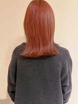 トップヘアー アヴェニュー 刈谷(TOPHAIR Avenue)&nbsp;オレンジベージュ肩下ミディアムボブ