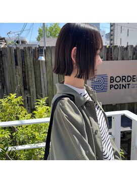 ミント(mint) ぱつっとボブにオリーブ!