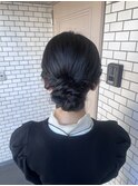 シニヨン アップスタイル 参列ヘア お呼ばれヘア 和装ヘア