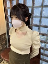 くるみちゃんヘアアレンジお団子ヘア渋谷宮益坂ヘアセットエジリ