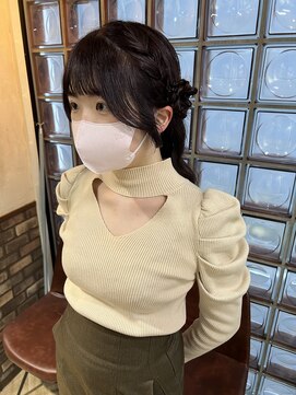 シュリット(schritt) くるみちゃんヘアアレンジお団子ヘア渋谷宮益坂ヘアセットエジリ