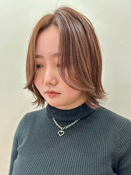 ジ エクト リアン 箕面店(The Ect Lien) 似合わせレイヤーボブ◇マロンベージュ・くすみベージュ