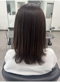 レイヤーボブ　動き　大人女子　可愛い　ブラウン