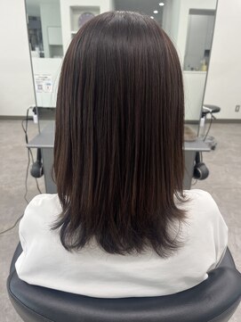 ガルボヘアー 桟橋店(garbo hair) レイヤーボブ　動き　大人女子　可愛い　ブラウン
