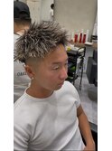 短髪メッシュ