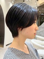 表参道白髪ぼかしくびれショート上品ショートボブアッシュ40代