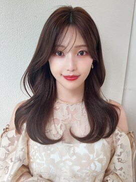 アフロート エル 大阪(AFLOAT L) 【小顔見せワンホンヘア×モカブラウン】でトレンド感たっぷり◎