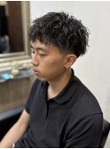 ピンツイストパーマ