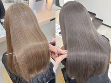 髪質改善カラーできれいな髪色を育てる♪ツヤも色も叶える、やさしいご褒美カラー。