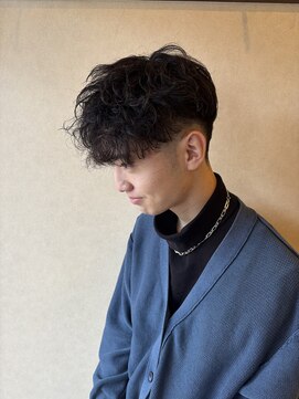 前下がりパーマ　上窪　12/9