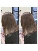 8トーンブリーチなしダブルカラーミルクティーベージュイルミナ