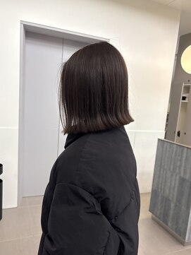 ローレンアオ(LOREN AO) 【LOREN AO】ボブ/切りっぱなしボブ/透明感グレージュ