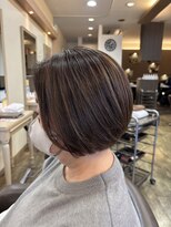 アルターリール(aL ter Rire)&nbsp;着物ヘア/ダークアッシュ/ミディアムレイヤー カット/鎌取