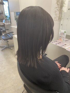 アコロン(acoron) 切りっぱなし×顔周りレイヤー