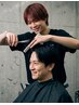 【RIKU限定】シャドウパーマ/カット/トリートメント/眉カット