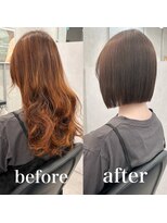 ヘアサロン ドットプラス 町田店(dot. plus) ぱつっとボブ/オリーブベージュ/町田/似合わせカット