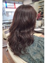 ルナ 大船店(LUNA)&nbsp;【大人女性の楽チンパーマ】乾かすだけで◎上品ピンクブラウン