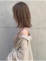 トクテ 吉祥寺(tokute)&nbsp;くびレイヤーエモージュ前髪モテベージュレイヤーミディ/吉祥寺