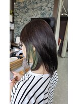 カミビトプラス 香芝店(KamiBito +plus)&nbsp;イヤリングカラー相葉色