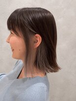 キートス ヘアセッション(KiitoS hair session)&nbsp;【チラ見せ】外ハネボブ×透明感イヤリングカラー