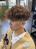 【メンズ】カット+フルカラー+パーマ￥14000(鹿児島/メンズパーマ/フェード)