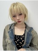 ハッシュボブレイヤーハッシュカット韓国顔周りレイヤーショート