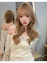 サンドナル 鹿児島天文館(sand NALU)&nbsp;ハッシュカット/グレージュ/デザインカラー[鹿児島天文館]