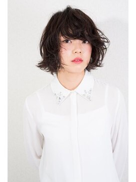 マウロア(MAULOA) 【MAULOA】大人かわいい パーマ×黒髪BOB