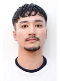 ツーブロックフェードぱっつんネープレスショート