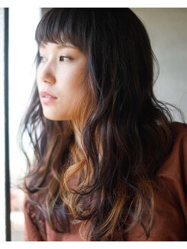 ニコヘアー(niko hair) チラ見えイエロー▼LINEID@vey3047y