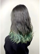 ソース ヘア アトリエ 京橋(Source hair atelier)&nbsp;【SOURCE】裾カラーライトグリーン