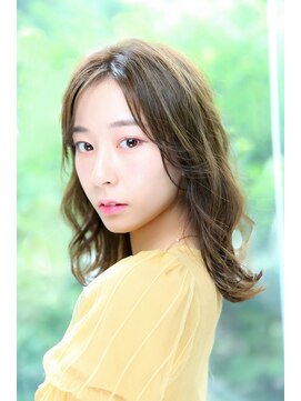 アエレ(Aere) 【Aere池袋】センターパート×セミディー☆進藤千草