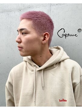 キャプチャー 海老名(capture) 【Capture KEN】 ペールピンク×ボウズスタイル