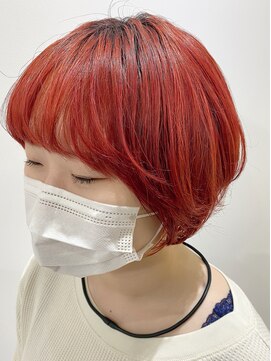 エガク(egaku) ショートヘア パッションレッド