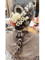 ケイ美容室&nbsp;水引き&紐アレンジ【玉ねぎヘアー】