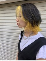 オンヌ(onnu) インナーイエロー×フェイスフレーミング×ウルフ