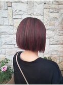 切りっぱなしシンプルボブ