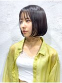 顔まわりのカットが垢抜けの鍵!周りと差がつく切りっぱなしボブ