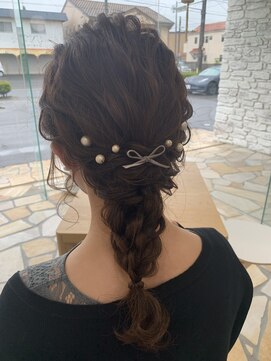 ヘアー ルセロ アット プリム(hair lucero @ prim) 編みおろしスタイル!