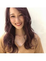 カイノ 福岡天神店(KAINO) カシスピンク×レイヤーカット:siori