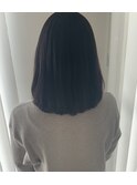 ダークカラー　ミディアムボブ